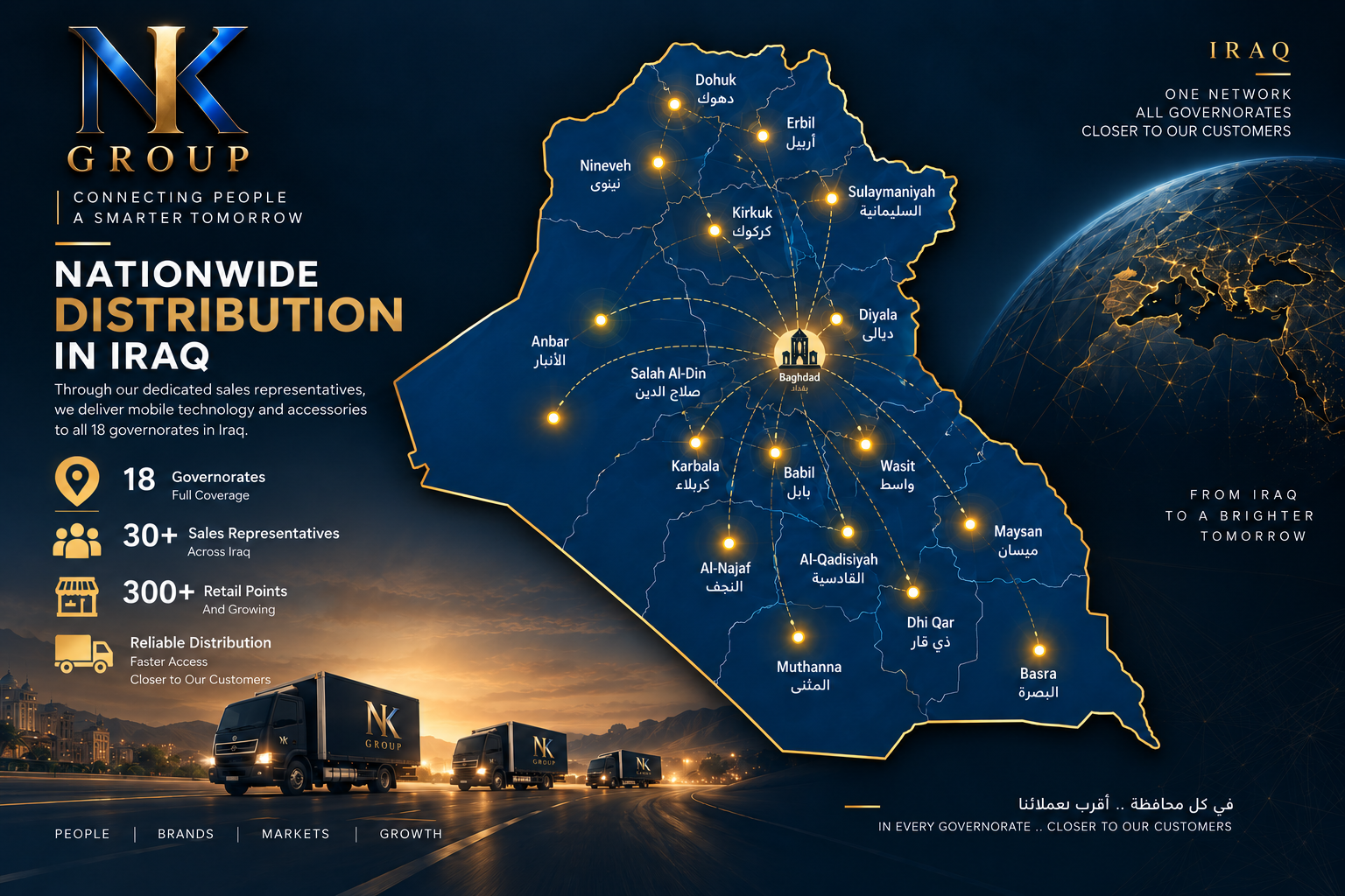 NK Group nationwide distribution in Iraq